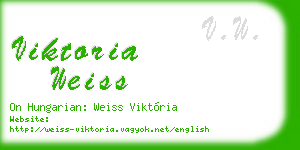 viktoria weiss business card